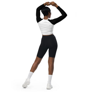 D!CK SIZE MATTER Recycled long-sleeve crop top