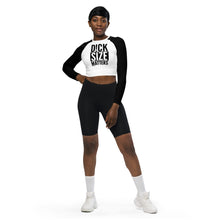 Load image into Gallery viewer, D!CK SIZE MATTER Recycled long-sleeve crop top
