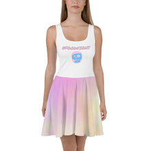 Load image into Gallery viewer, Food Fight Cotton Candy Skater Dress
