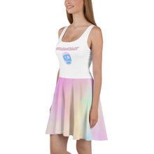 Load image into Gallery viewer, Food Fight Cotton Candy Skater Dress
