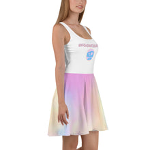 Load image into Gallery viewer, Food Fight Cotton Candy Skater Dress
