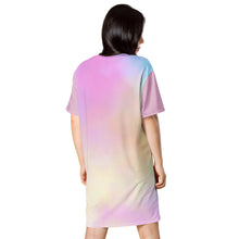 Load image into Gallery viewer, FoodFight Cotton Candy Ladies T-shirt dress
