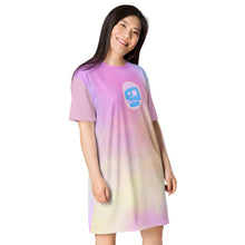 Load image into Gallery viewer, FoodFight Cotton Candy Ladies T-shirt dress
