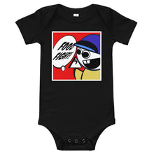 Load image into Gallery viewer, FoodFight logo Baby short sleeve one piece
