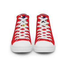 Load image into Gallery viewer, FoodFight Mean Mug Men’s high top canvas shoes
