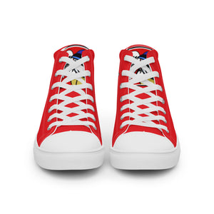 FoodFight Mean Mug Men’s high top canvas shoes