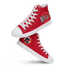 Load image into Gallery viewer, FoodFight Rebel Force Men’s Red high top canvas shoes
