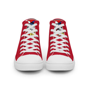 FoodFight Team Logos Men’s high top canvas shoes