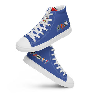 FoodFight Team Logo Men’s high top canvas shoes