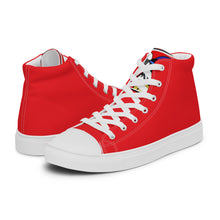 Load image into Gallery viewer, FoodFight Mean Mug Men’s high top canvas shoes
