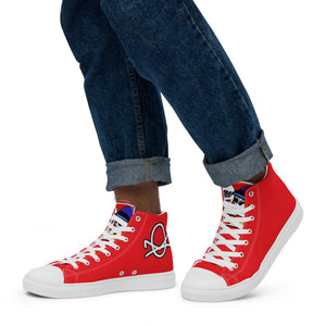 FoodFight Mean Mug Men’s high top canvas shoes