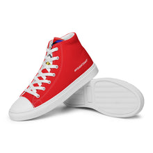 Load image into Gallery viewer, FoodFight Mean Mug Men’s high top canvas shoes
