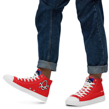 Load image into Gallery viewer, FoodFight Mean Mug Men’s high top canvas shoes
