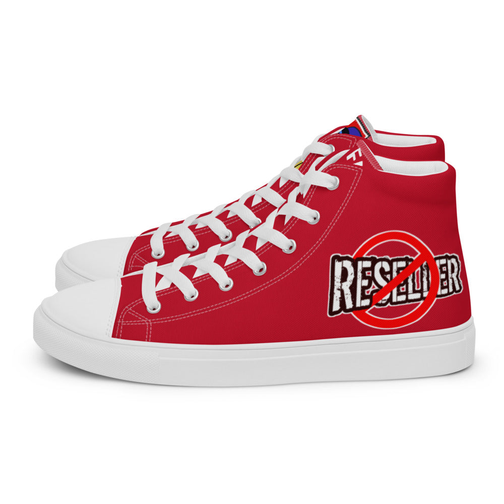 FoodFight Rebel Force Men’s Red high top canvas shoes