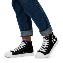 Load image into Gallery viewer, FoodFight Original Mean Mug Logo Men’s high top canvas shoes
