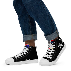 FoodFight Original Mean Mug Logo Men’s high top canvas shoes