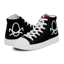 Load image into Gallery viewer, FoodFight Original Mean Mug Logo Men’s high top canvas shoes
