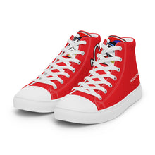 Load image into Gallery viewer, FoodFight Mean Mug Men’s high top canvas shoes
