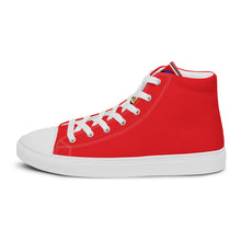 Load image into Gallery viewer, FoodFight Mean Mug Men’s high top canvas shoes
