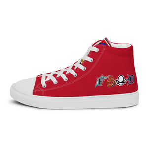 FoodFight Team Logos Men’s high top canvas shoes