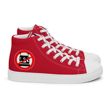 Load image into Gallery viewer, FoodFight Rebel Force Men’s Red high top canvas shoes
