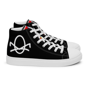 FoodFight Original Mean Mug Logo Men’s high top canvas shoes