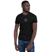 Load image into Gallery viewer, Short-Sleeve Unisex Embroidered &quot;6 Feet” Chest logo  T-Shirt
