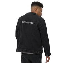 Load image into Gallery viewer, FoodFight Hashanah Unisex denim jacket
