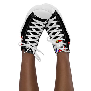 FoodFight Rebel Force Women’s Black high top canvas shoes