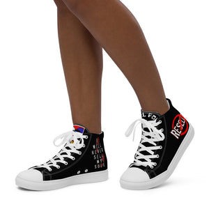 FoodFight Rebel Force Women’s Black high top canvas shoes