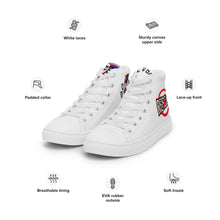 Load image into Gallery viewer, FoodFight Rebel Force Women’s high top canvas shoes
