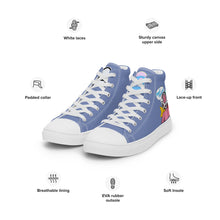 Load image into Gallery viewer, FoodFight Mean Mug Monroe Women’s high top canvas shoes
