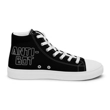 Load image into Gallery viewer, FoodFight Rebel Force Women’s Black high top canvas shoes
