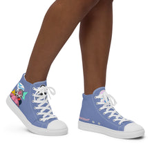 Load image into Gallery viewer, FoodFight Mean Mug Monroe Women’s high top canvas shoes
